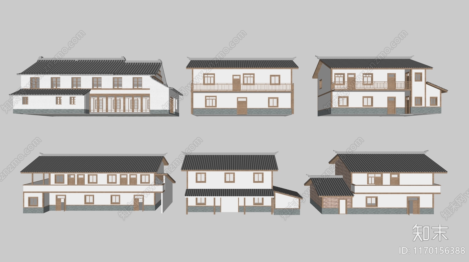 新中式其他农业建筑SU模型下载【ID:1170156388】