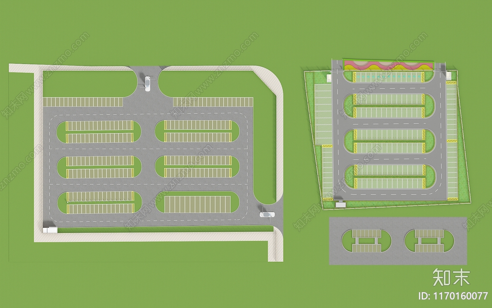 现代停车场SU模型下载【ID:1170160077】