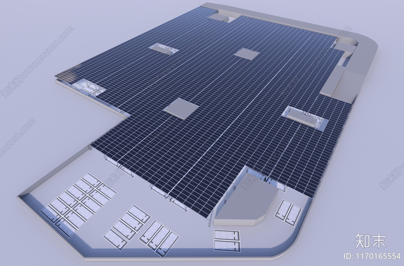 现代其他工业建筑SU模型下载【ID:1170165554】