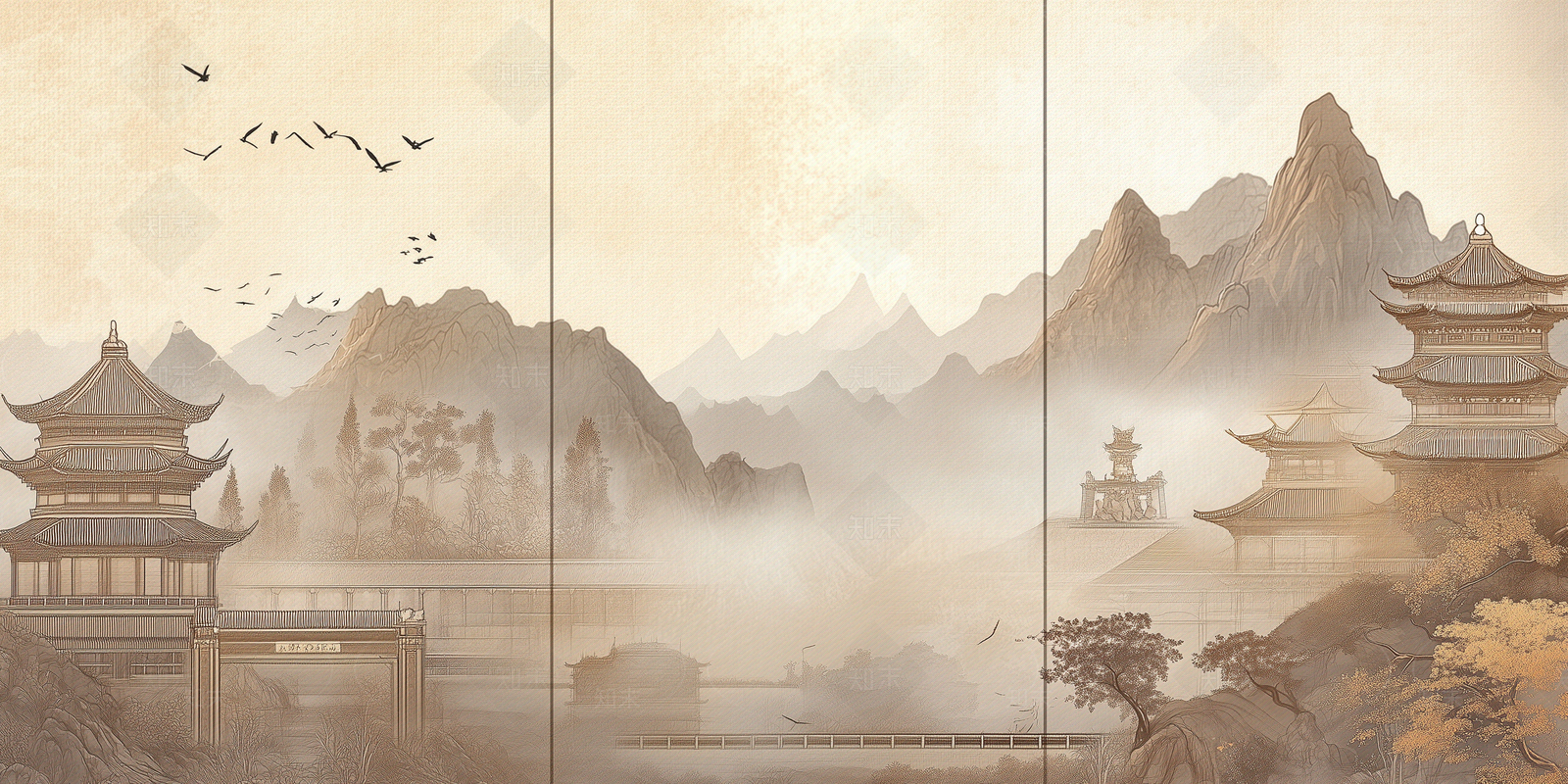 新中式硬包贴图下载【ID:1170175584】