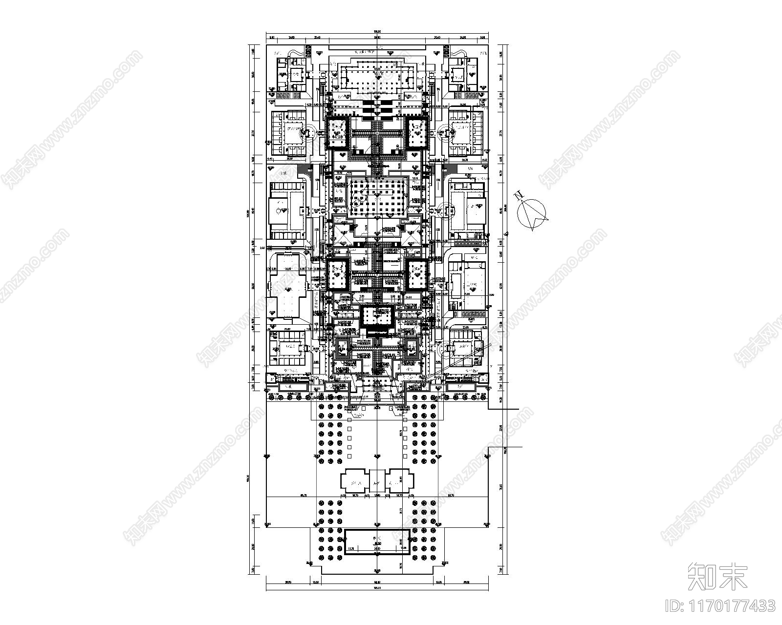 新中式古建cad施工图下载【ID:1170177433】