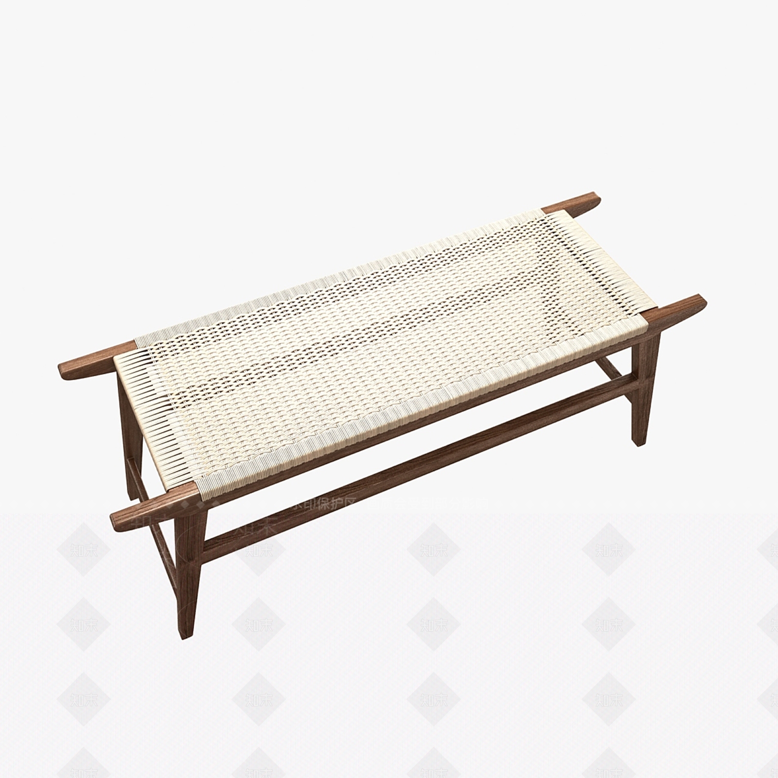 侘寂原木沙发凳3D模型下载【ID:1170180850】