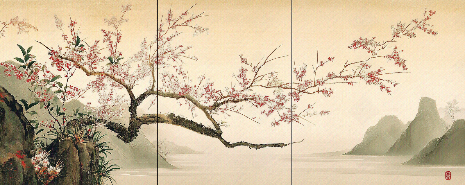 新中式中式壁画贴图下载【ID:1170181836】