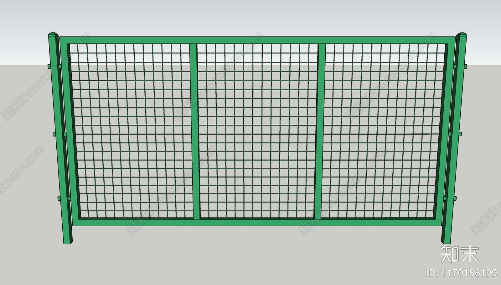 现代栅栏SU模型下载【ID:1170186199】