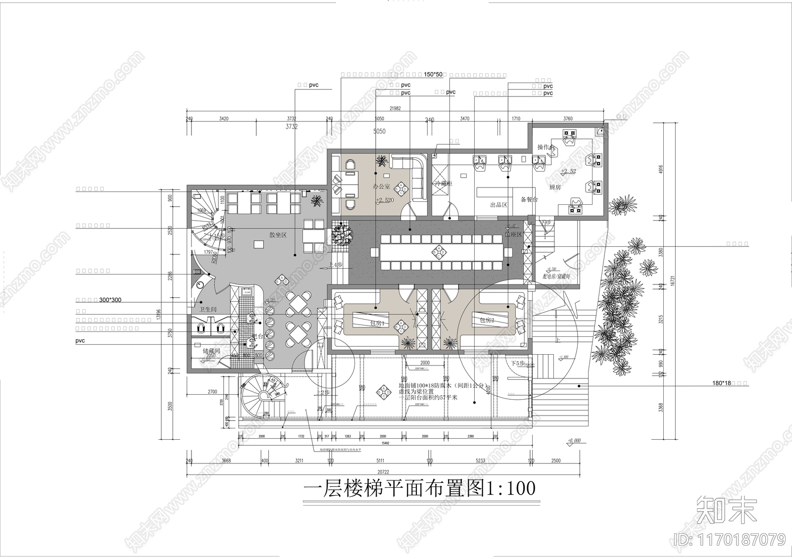 现代侘寂酒吧cad施工图下载【ID:1170187079】