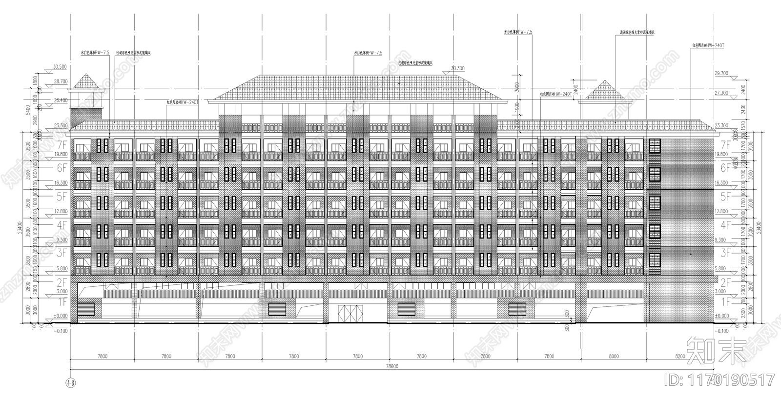 现代学校建筑cad施工图下载【ID:1170190517】