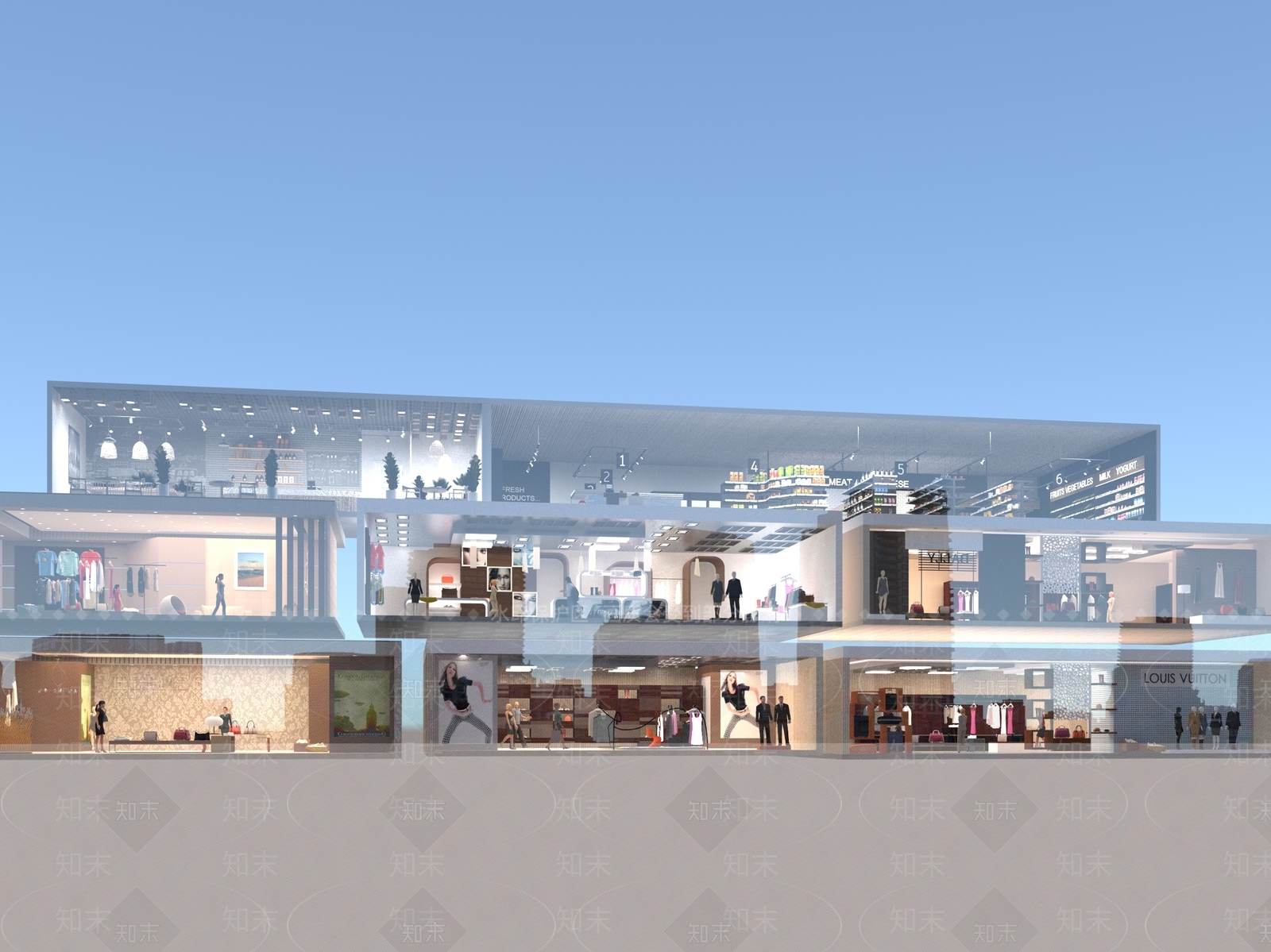 现代其他商业空间3D模型下载【ID:1170193161】