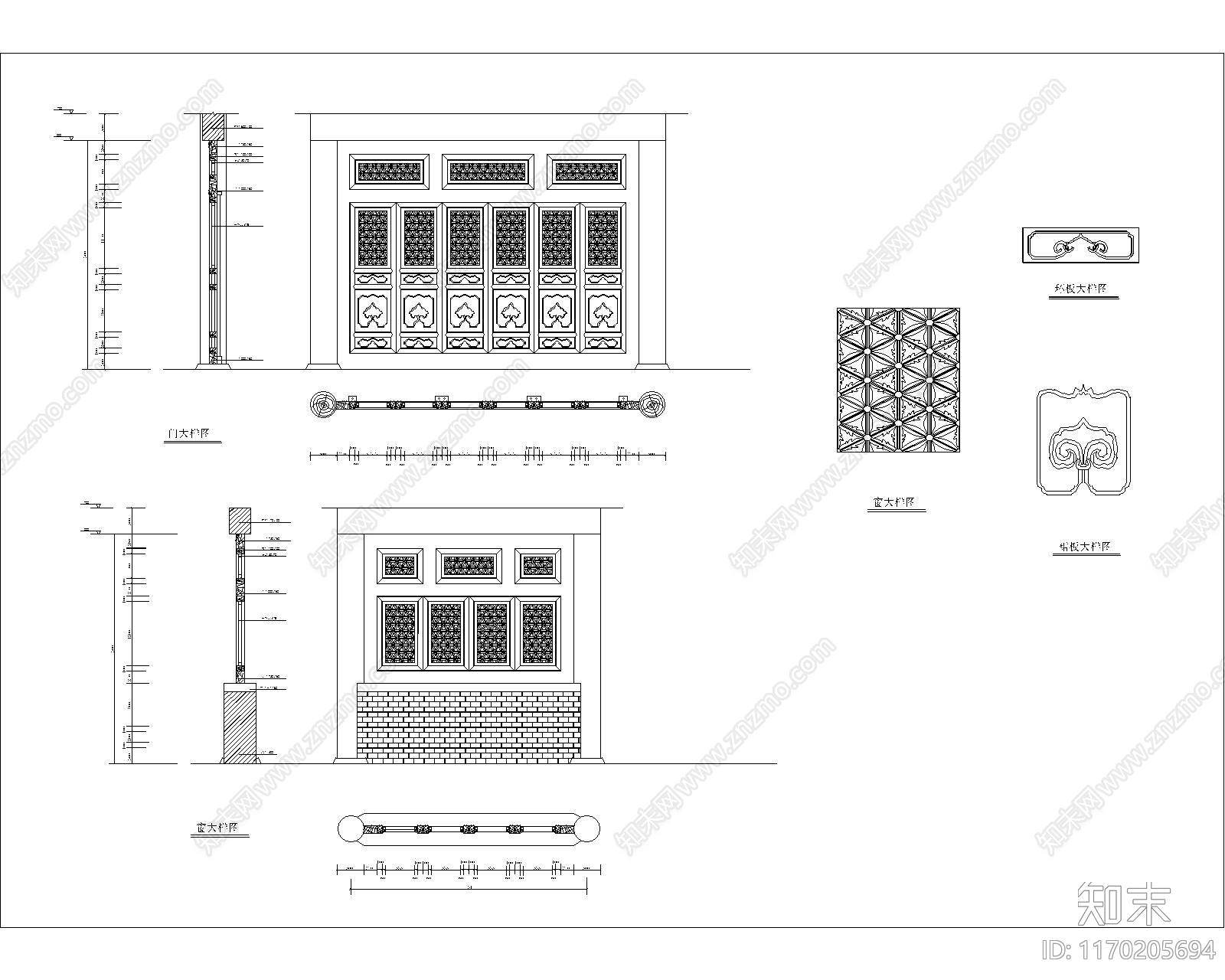 现代古建cad施工图下载【ID:1170205694】