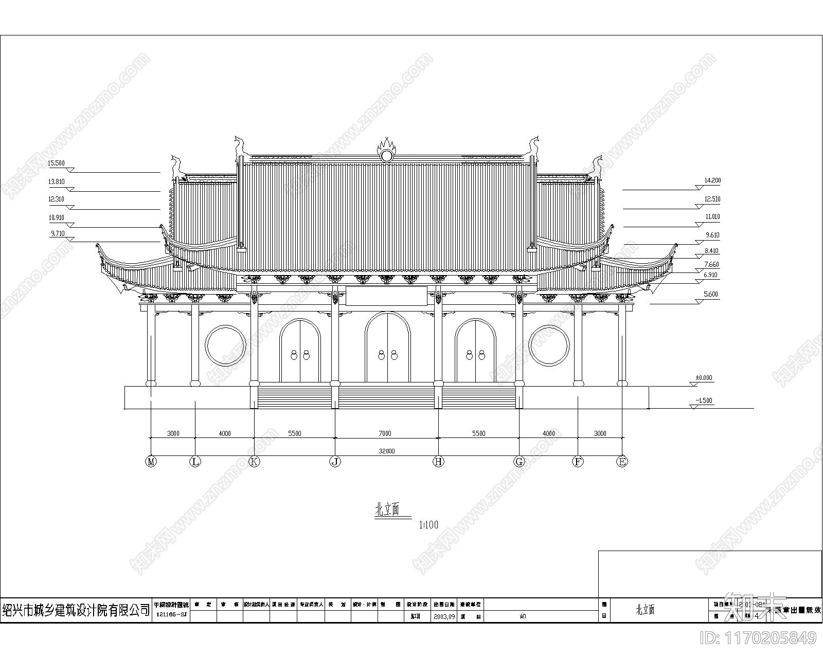 中式古建cad施工图下载【ID:1170205849】