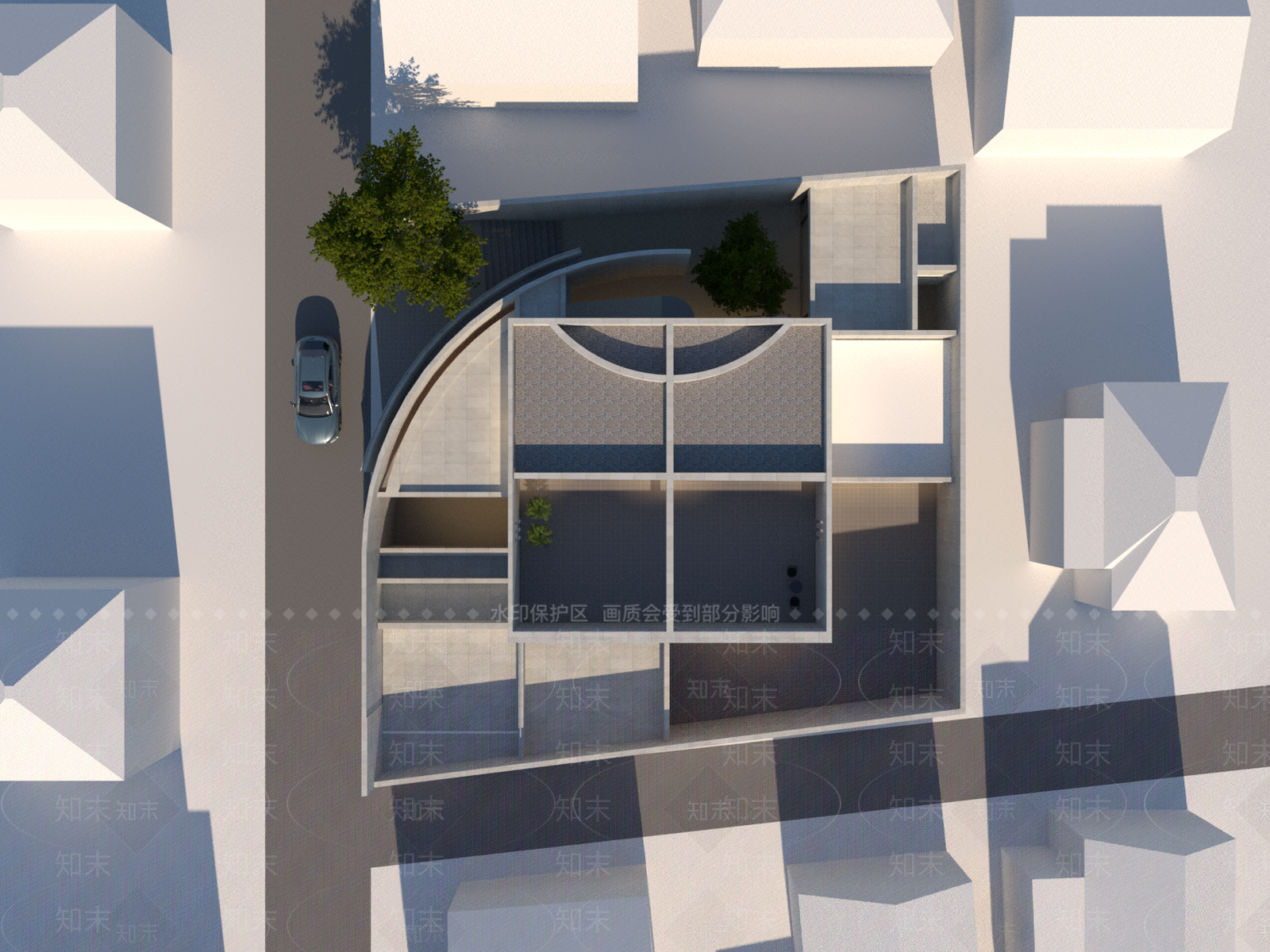 安藤忠雄城户崎邸SU模型下载【ID:1170209038】