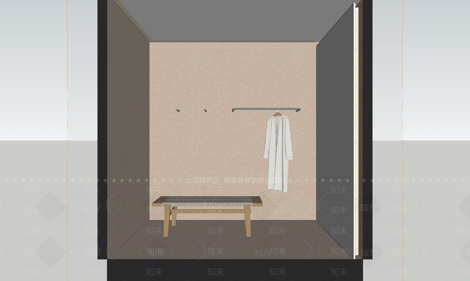 现代极简服装店SU模型下载【ID:1170209873】