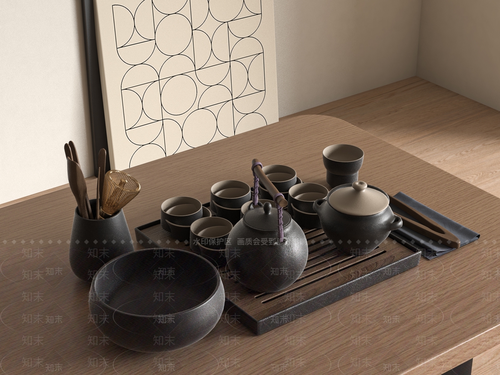 茶具3D模型精品下载_3dmax模型_知末网