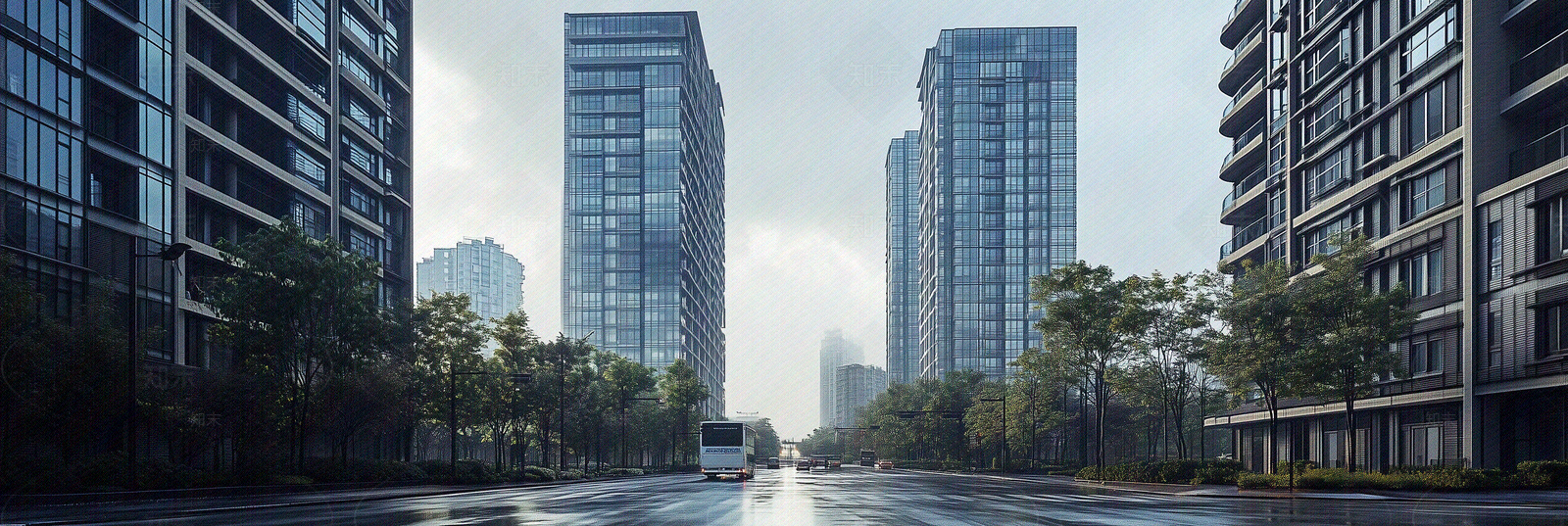 现代街道外景贴图下载【ID:1170215086】