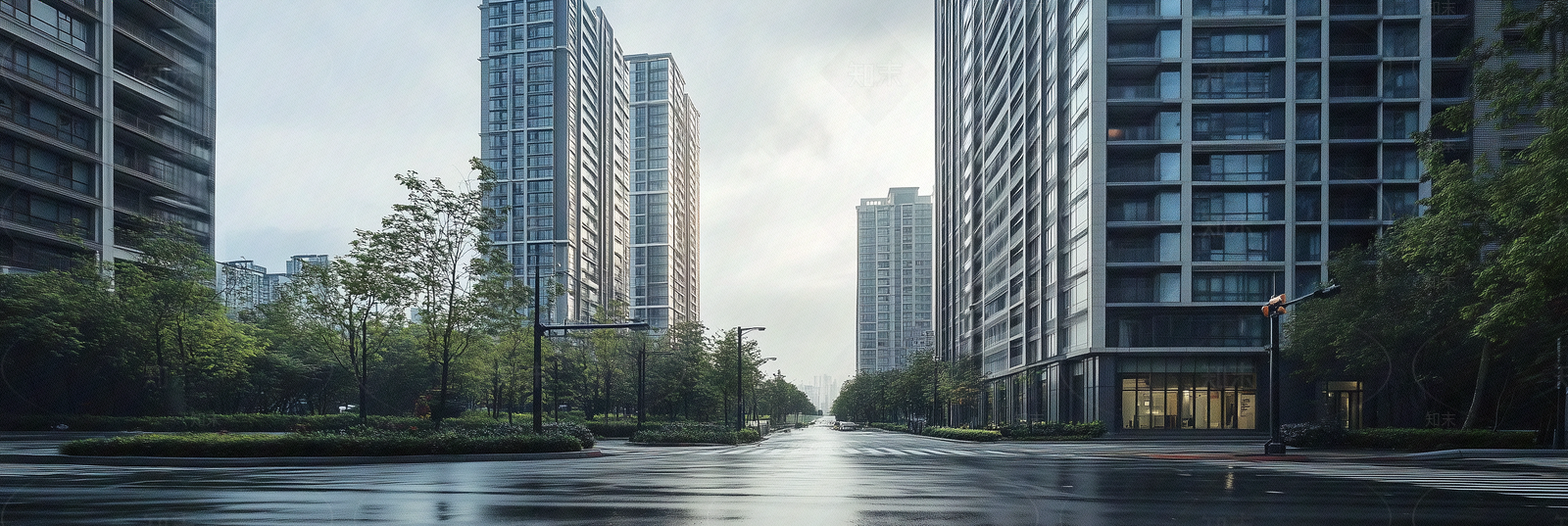 现代街道外景贴图下载【ID:1170215079】