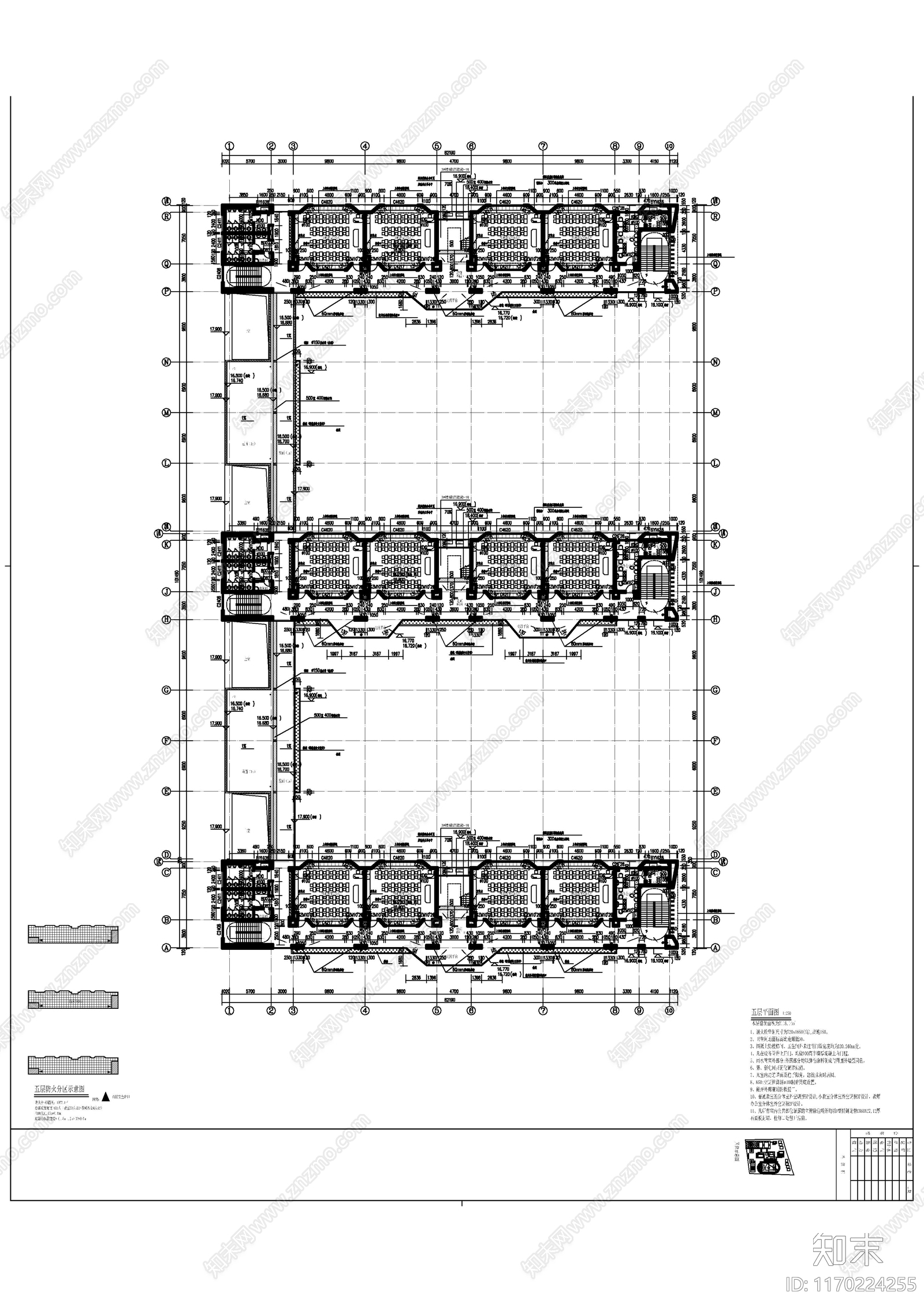 现代学校建筑cad施工图下载【ID:1170224255】
