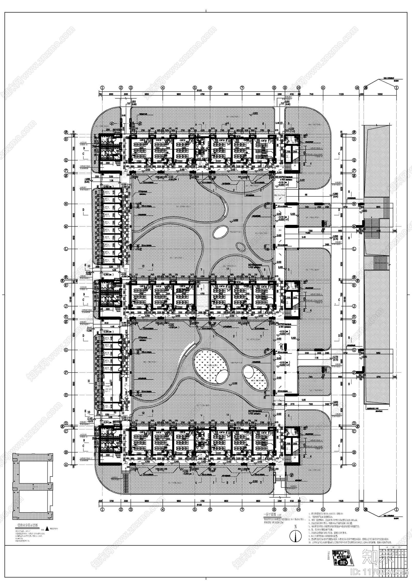 现代学校建筑cad施工图下载【ID:1170224255】