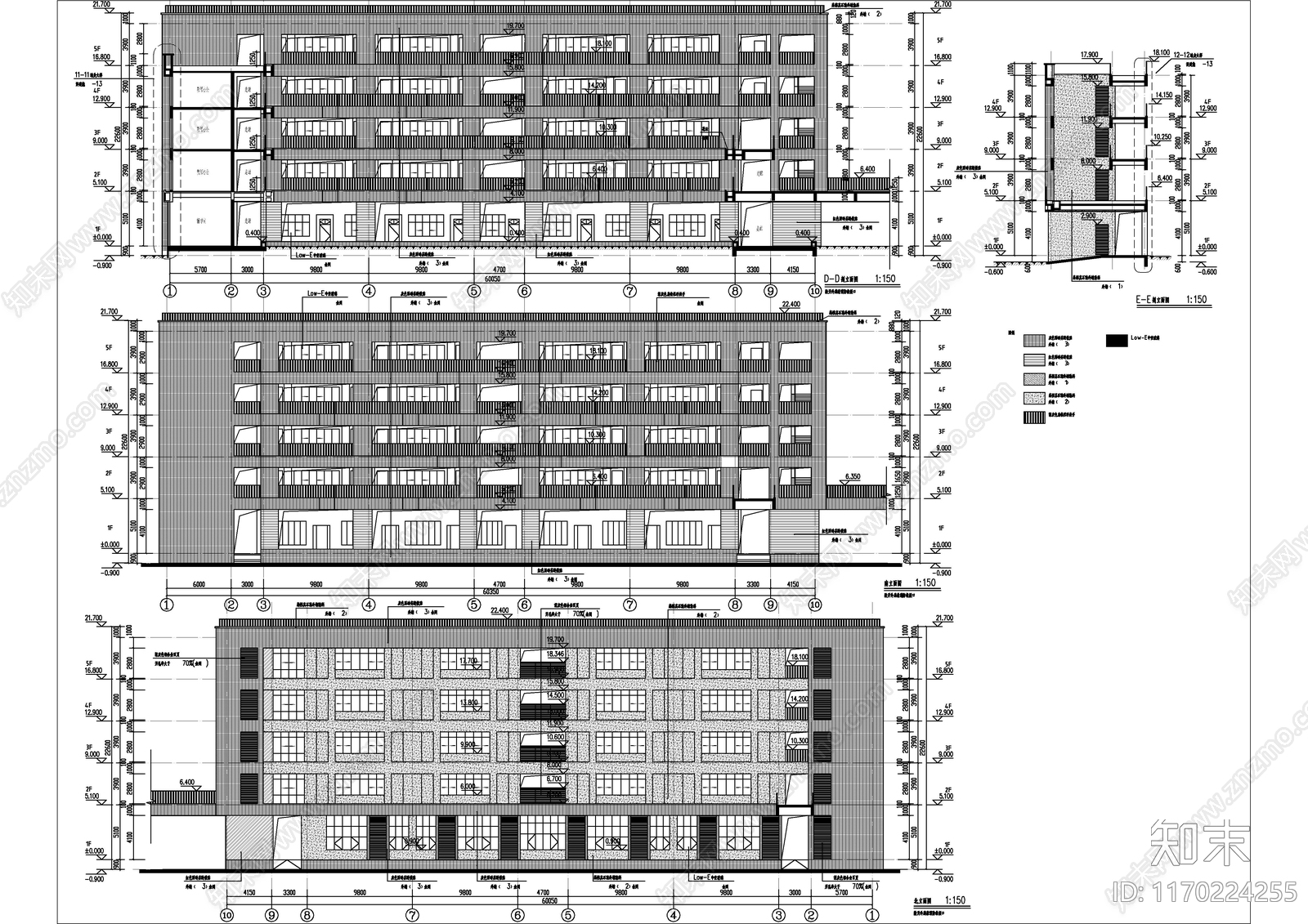 现代学校建筑cad施工图下载【ID:1170224255】