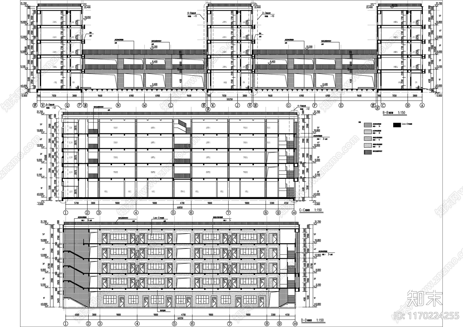 现代学校建筑cad施工图下载【ID:1170224255】