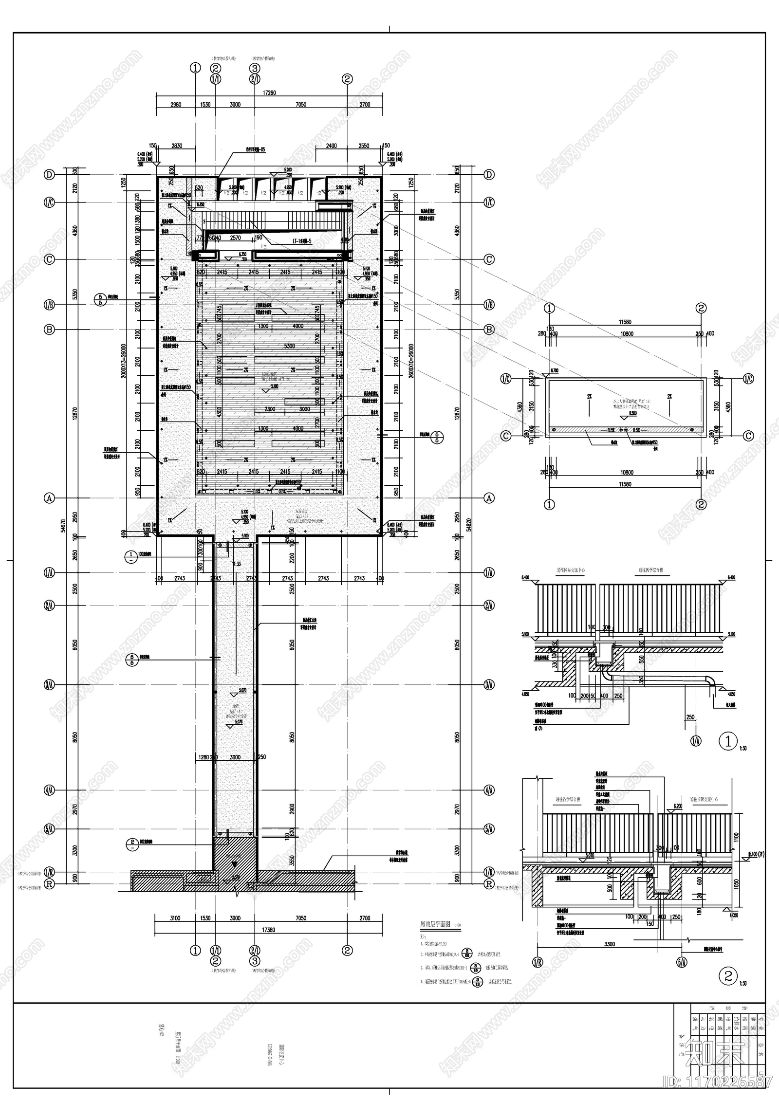 现代学校建筑cad施工图下载【ID:1170226587】