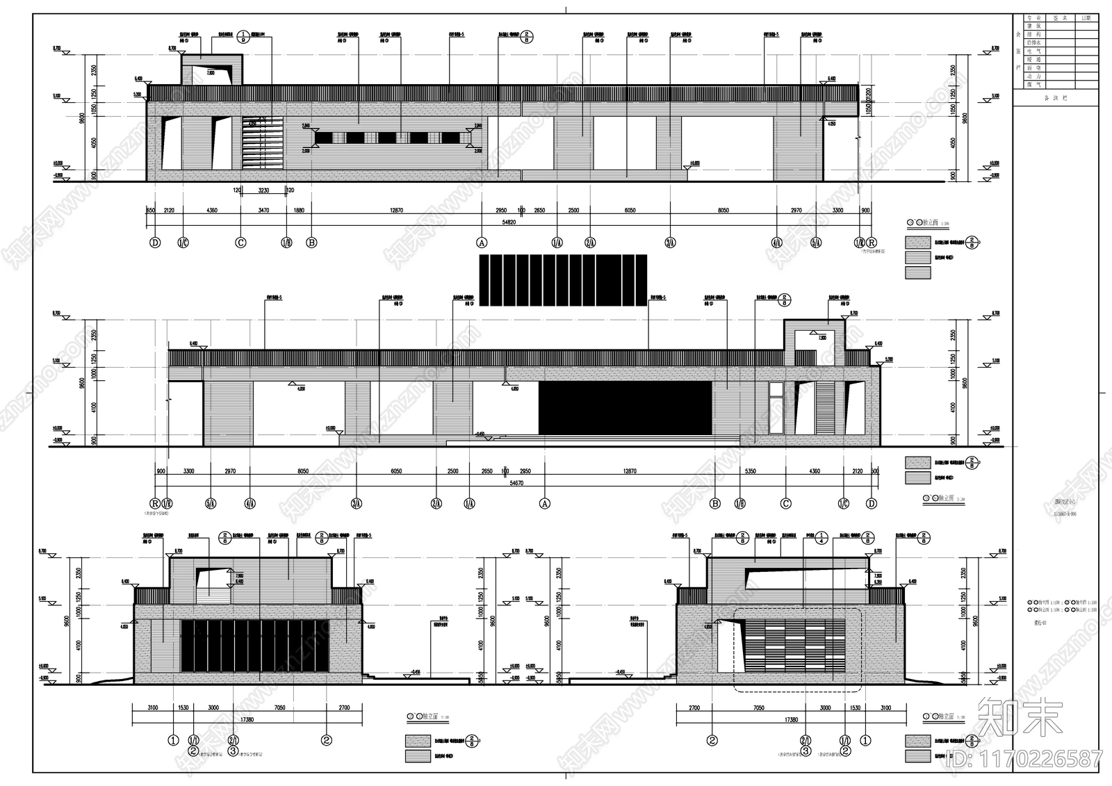 现代学校建筑cad施工图下载【ID:1170226587】
