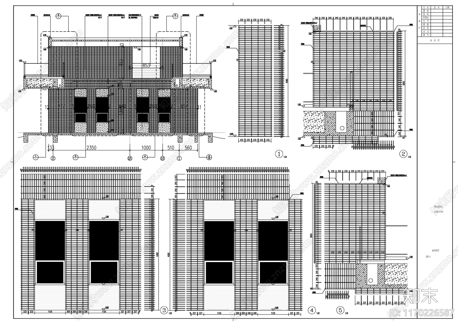 现代学校建筑cad施工图下载【ID:1170226587】