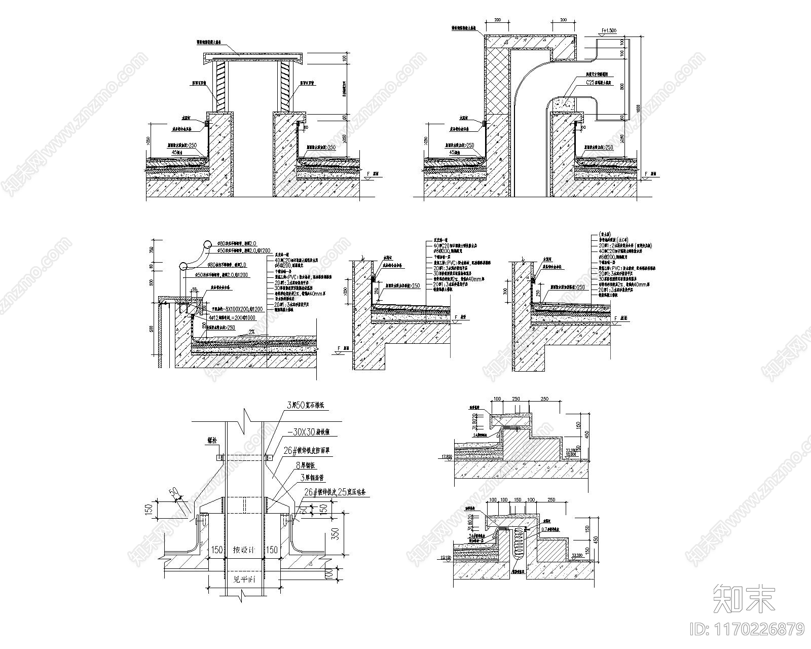 现代新中式其他节点详图施工图下载【ID:1170226879】