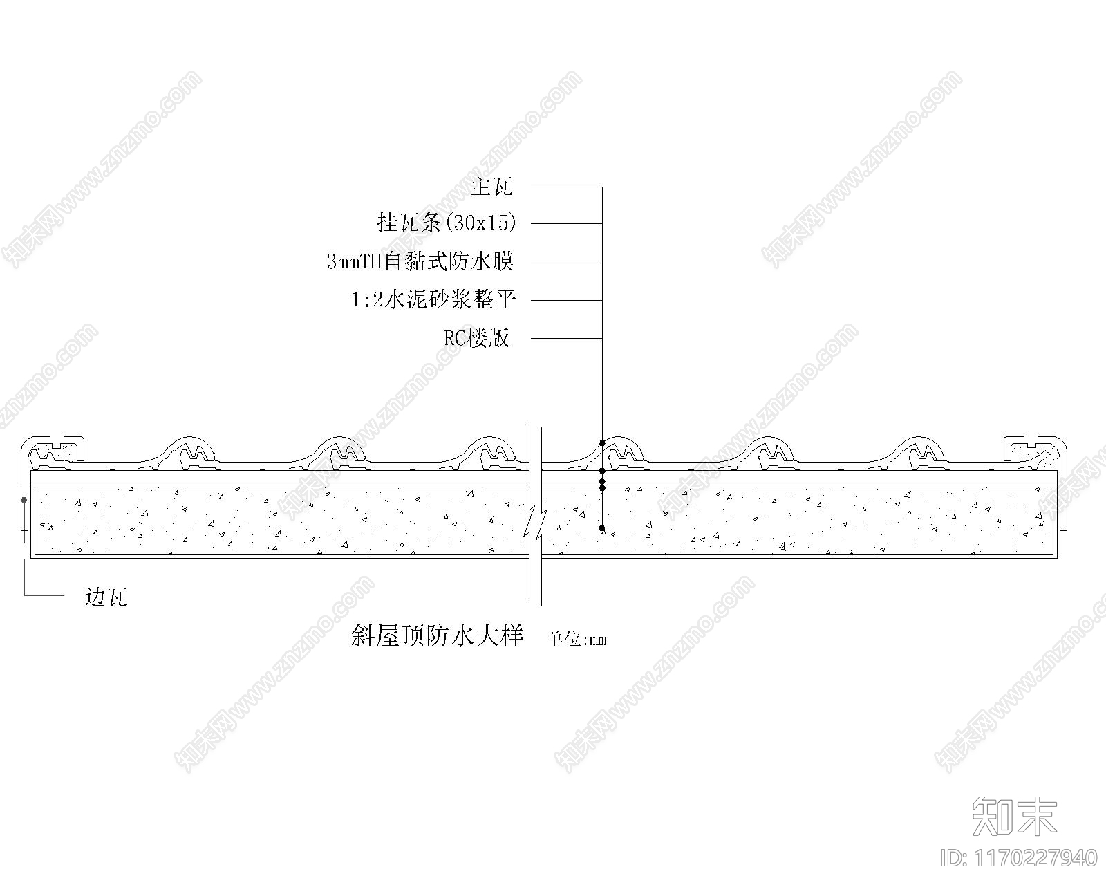 现代新中式吊顶节点cad施工图下载【ID:1170227940】