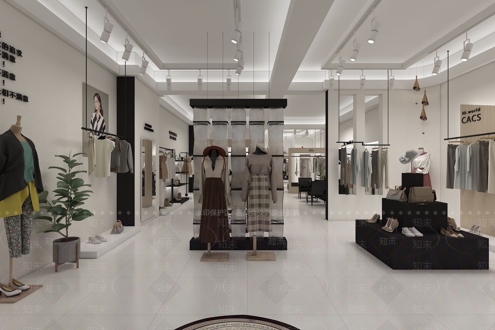 现代服装店3D模型下载【ID:1170229746】