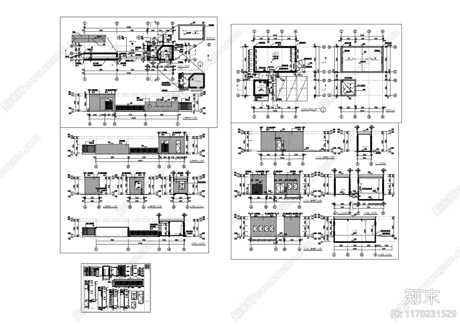 现代其他建筑cad施工图下载【ID:1170231529】