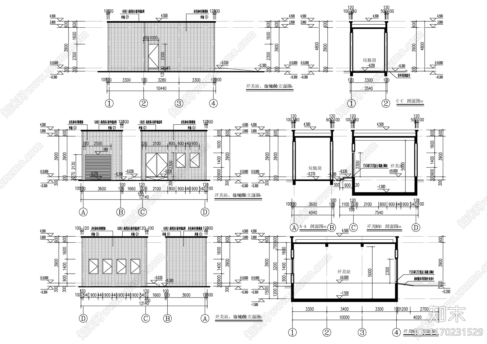 现代其他建筑cad施工图下载【ID:1170231529】