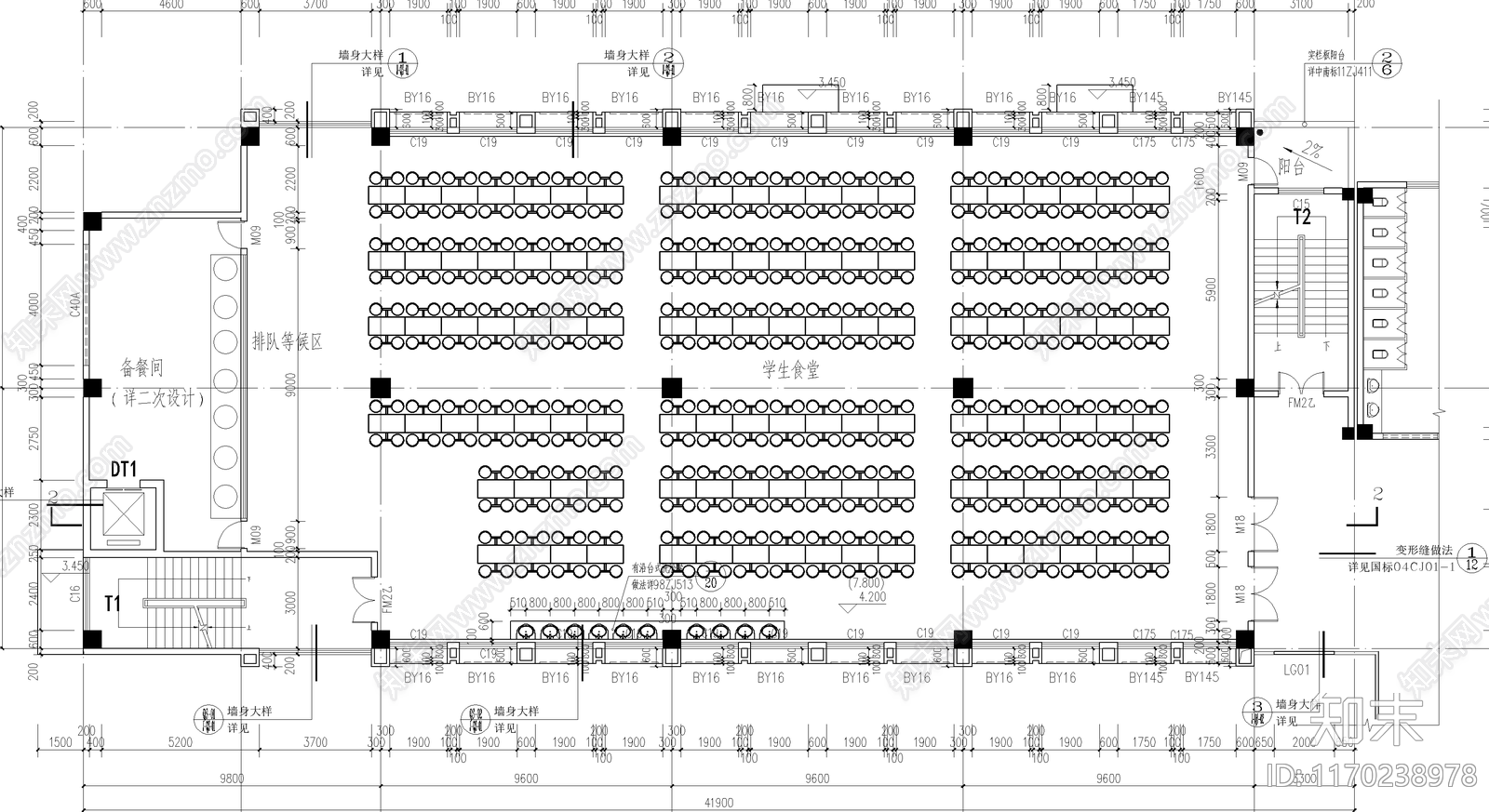 现代学校建筑施工图下载【ID:1170238978】