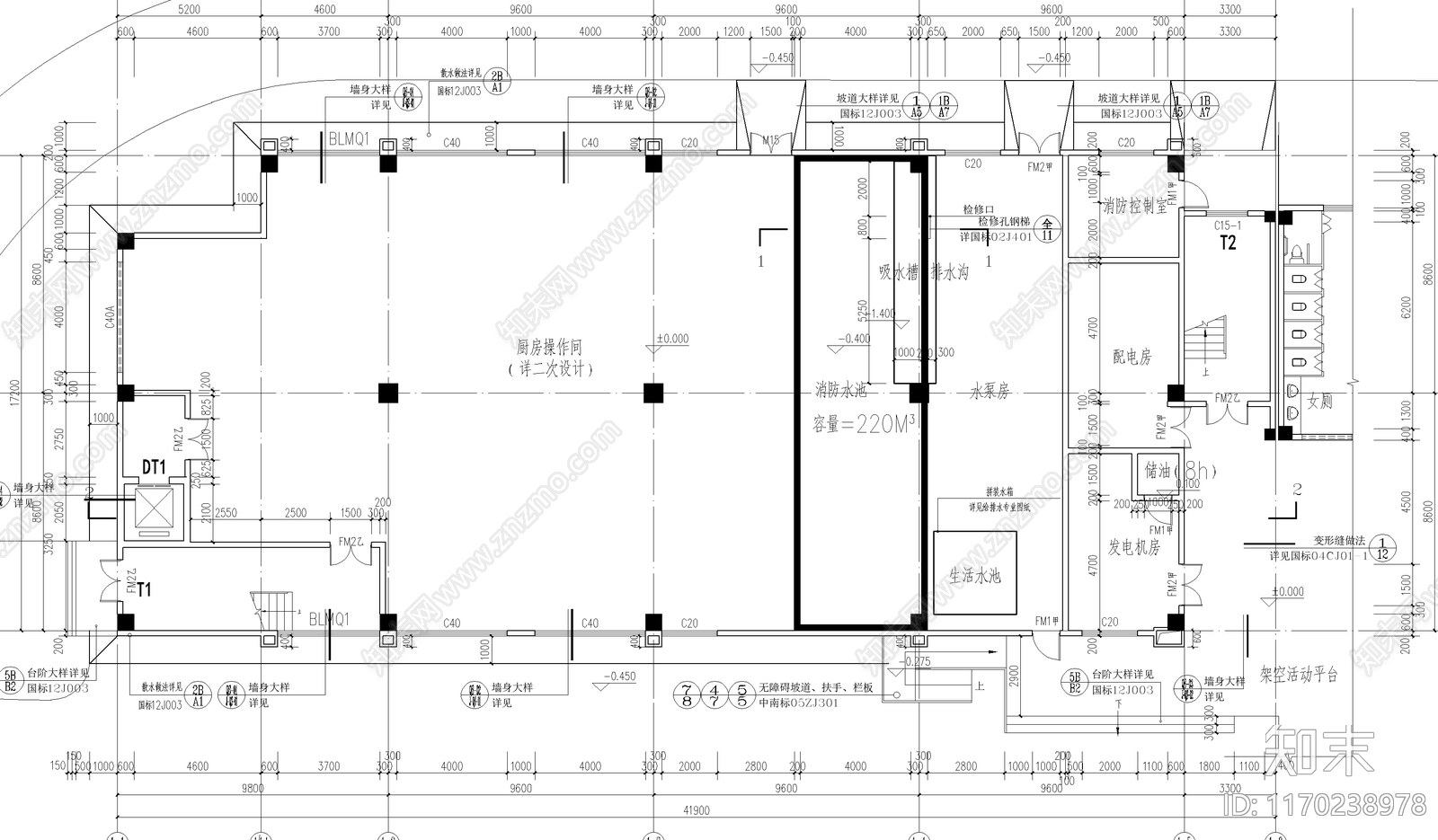 现代学校建筑cad施工图下载【ID:1170238978】
