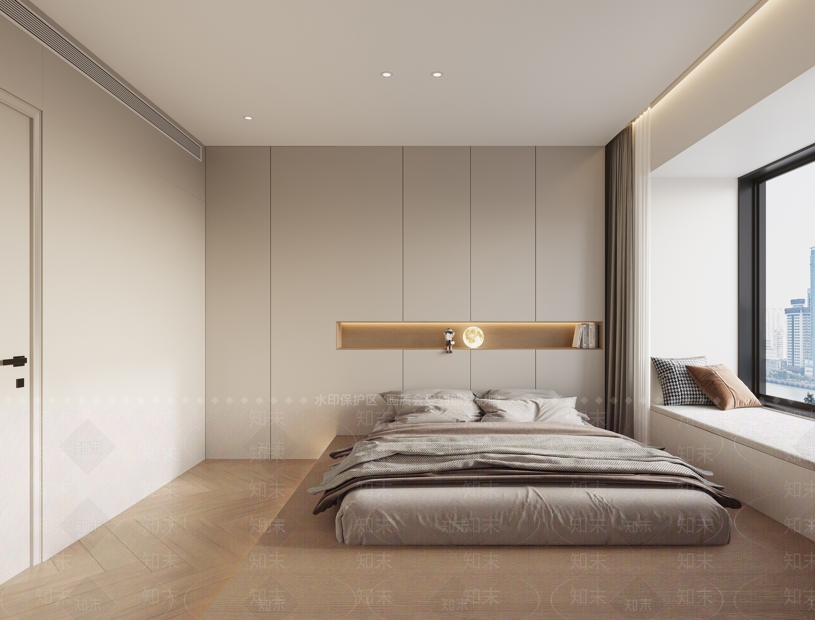 现代榻榻米卧室3D模型下载【ID:1170239310】