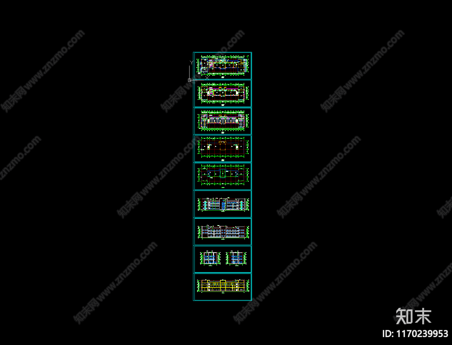 现代学校建筑cad施工图下载【ID:1170239953】