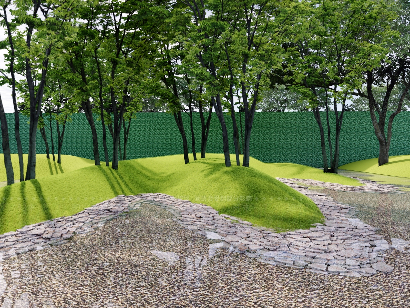 现代景观公园SU模型下载【ID:1170247198】