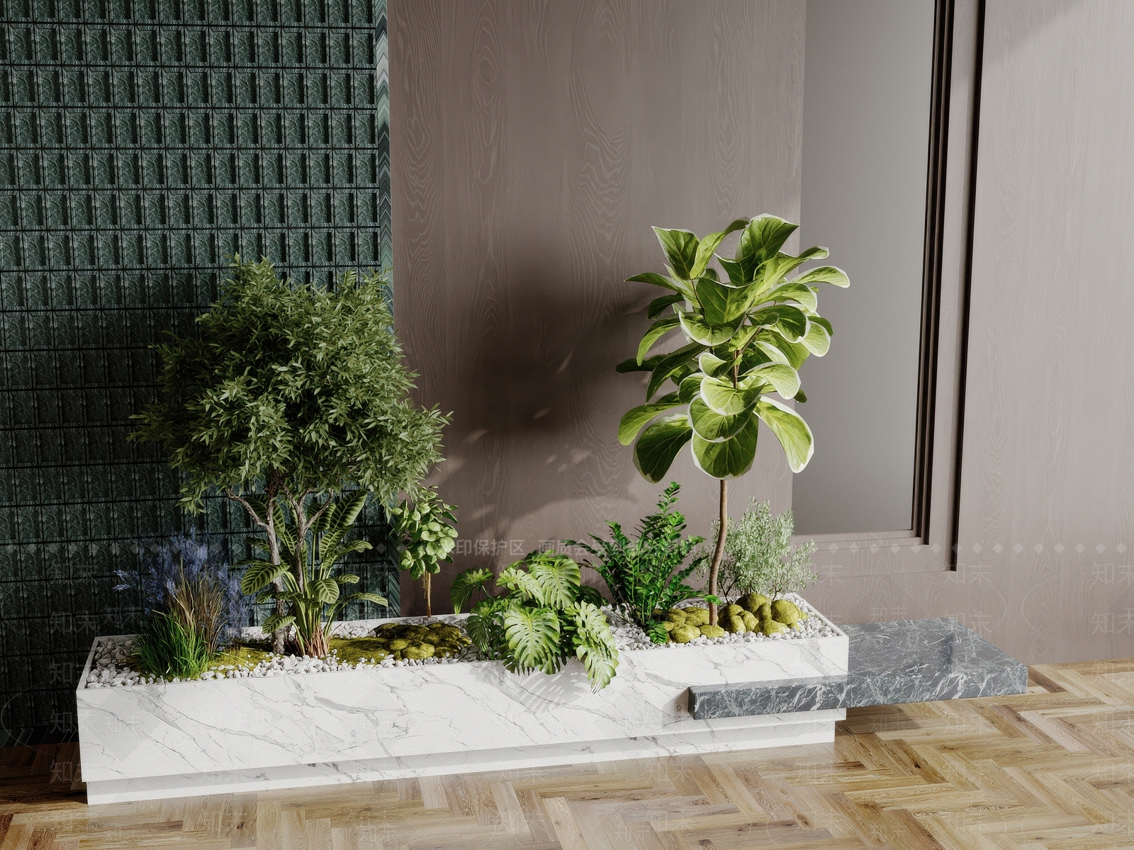 植物堆3D模型下载【ID:1170247308】