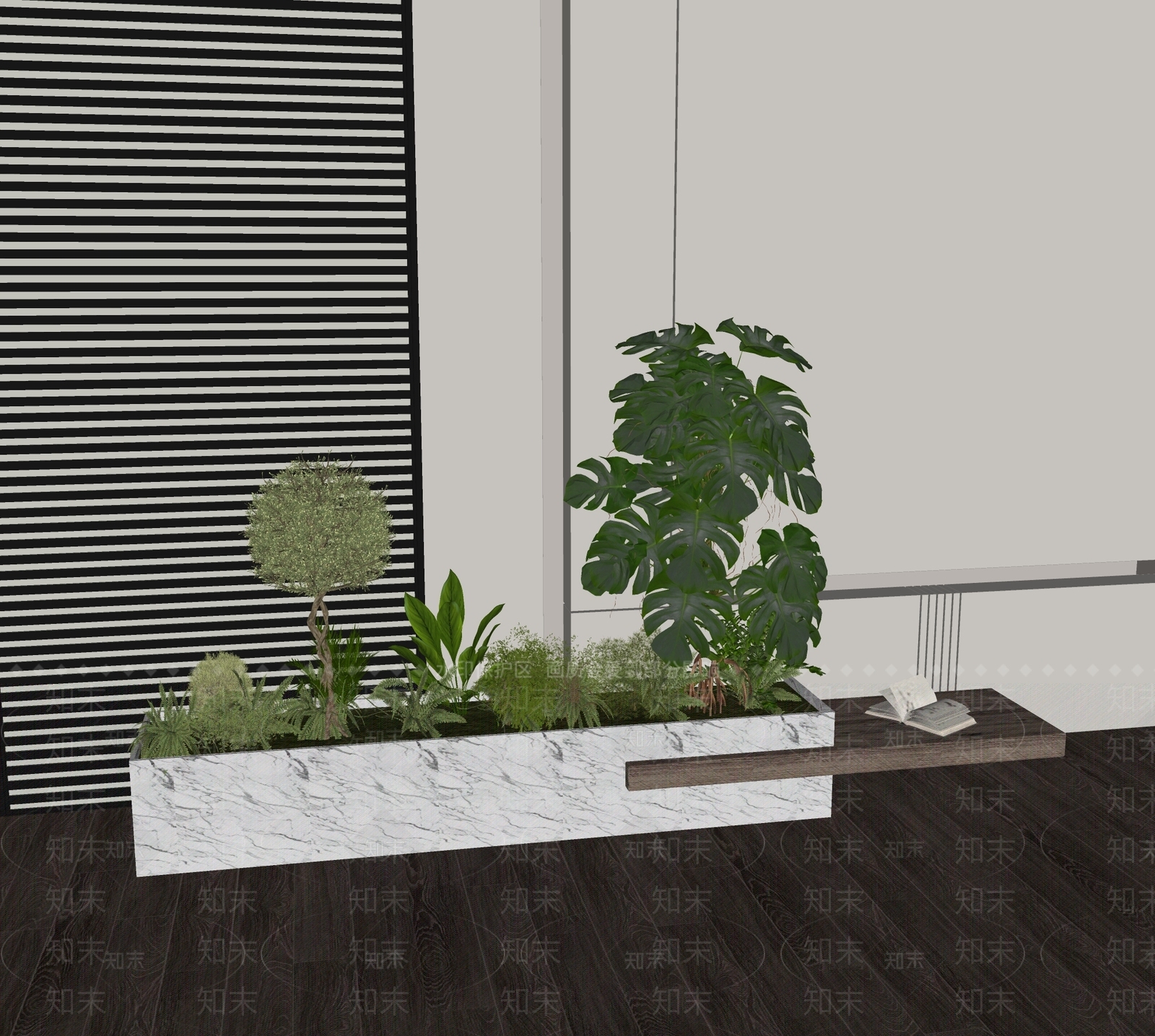 植物组合SU模型下载【ID:1170249497】
