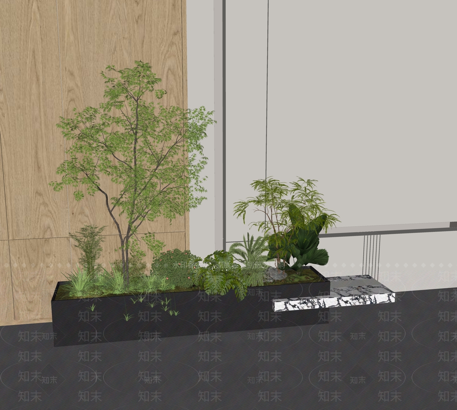 植物组合SU模型下载【ID:1170251601】