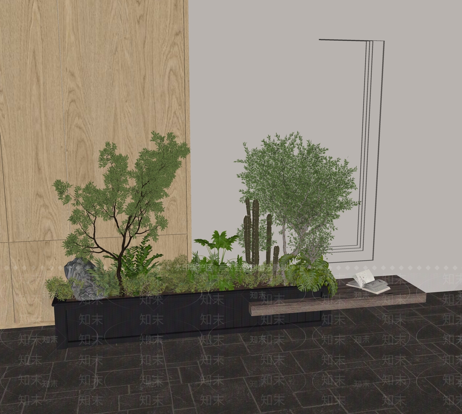 植物组合SU模型下载【ID:1170251723】