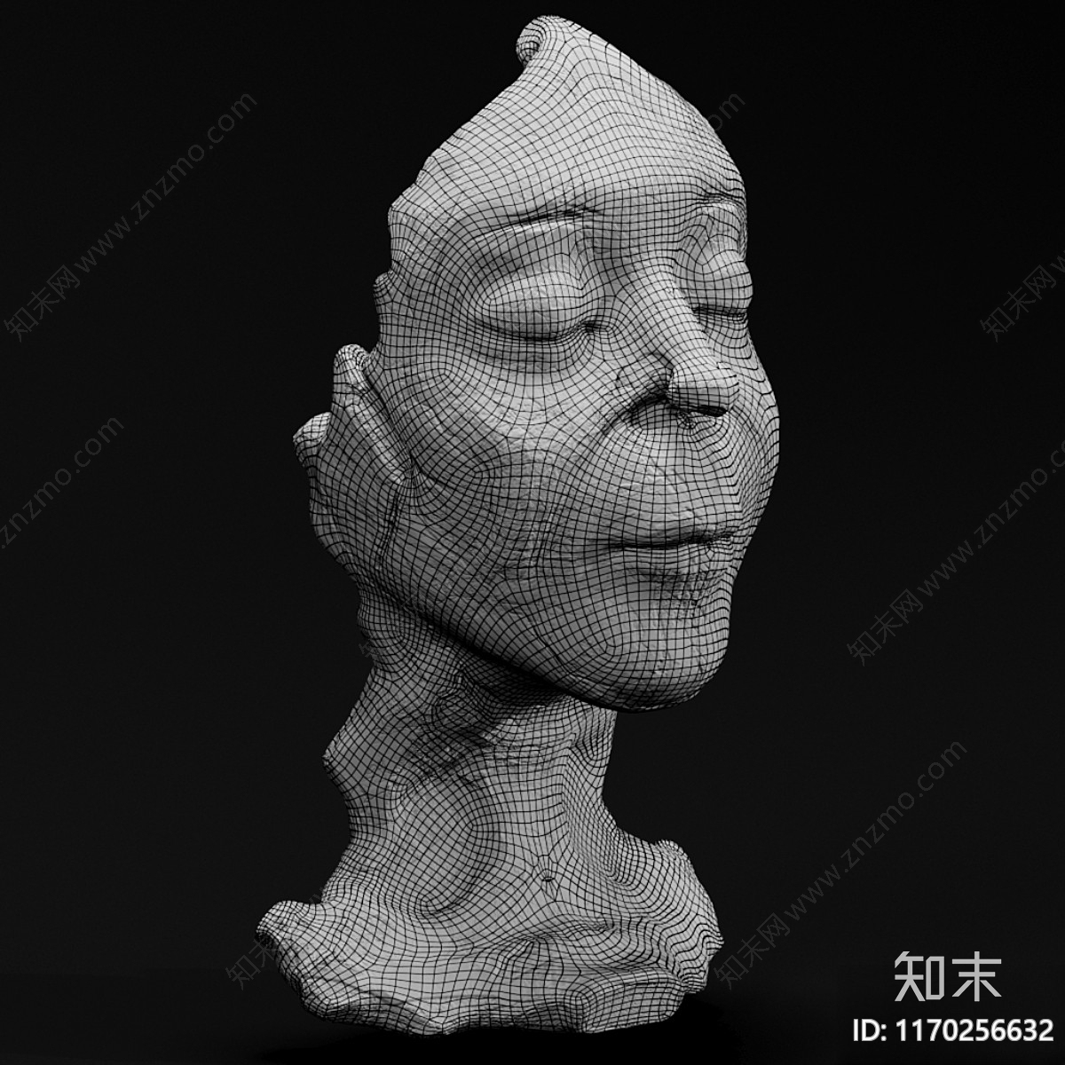 雕塑摆件3D模型下载【ID:1170256632】