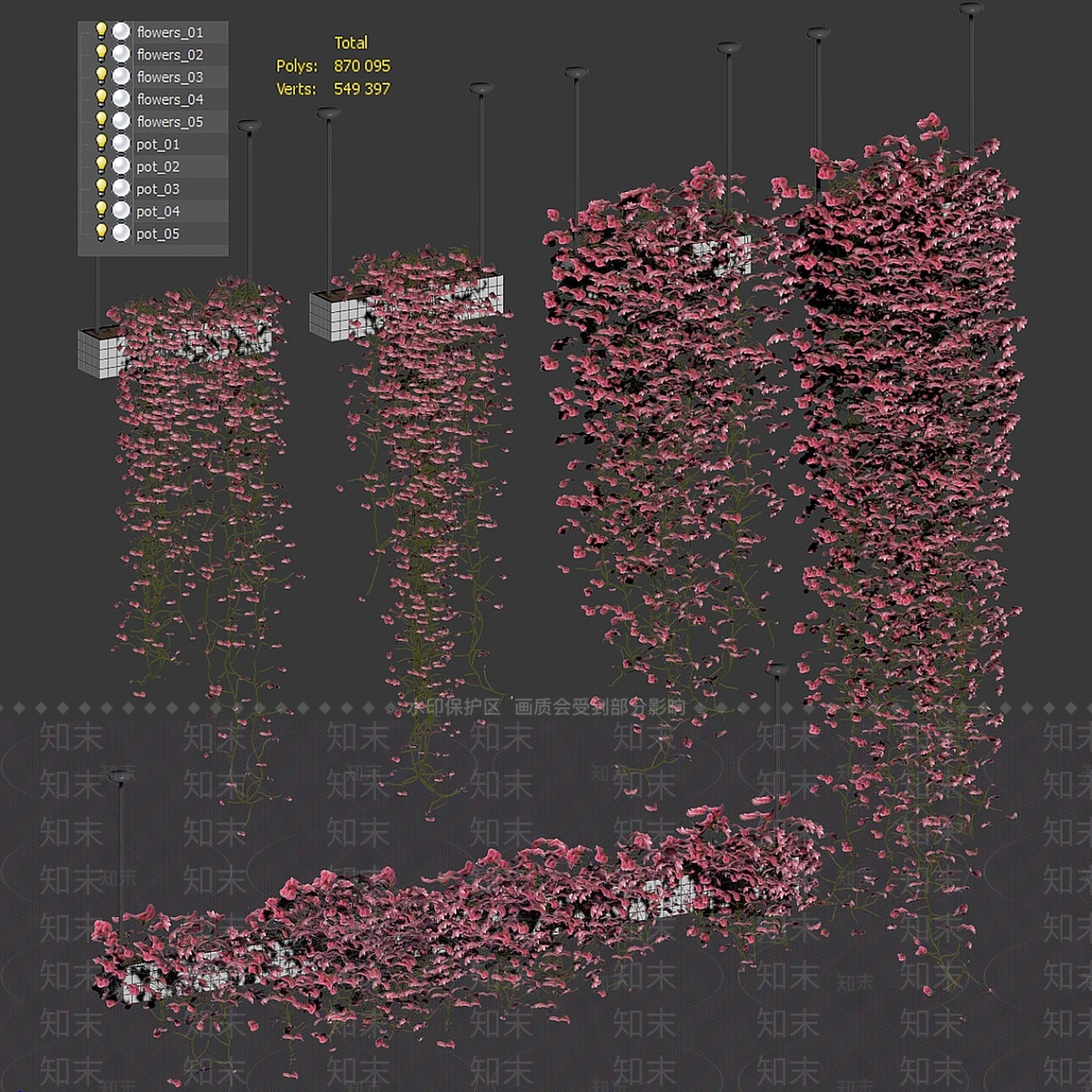 盆栽3D模型下载【ID:1170257223】