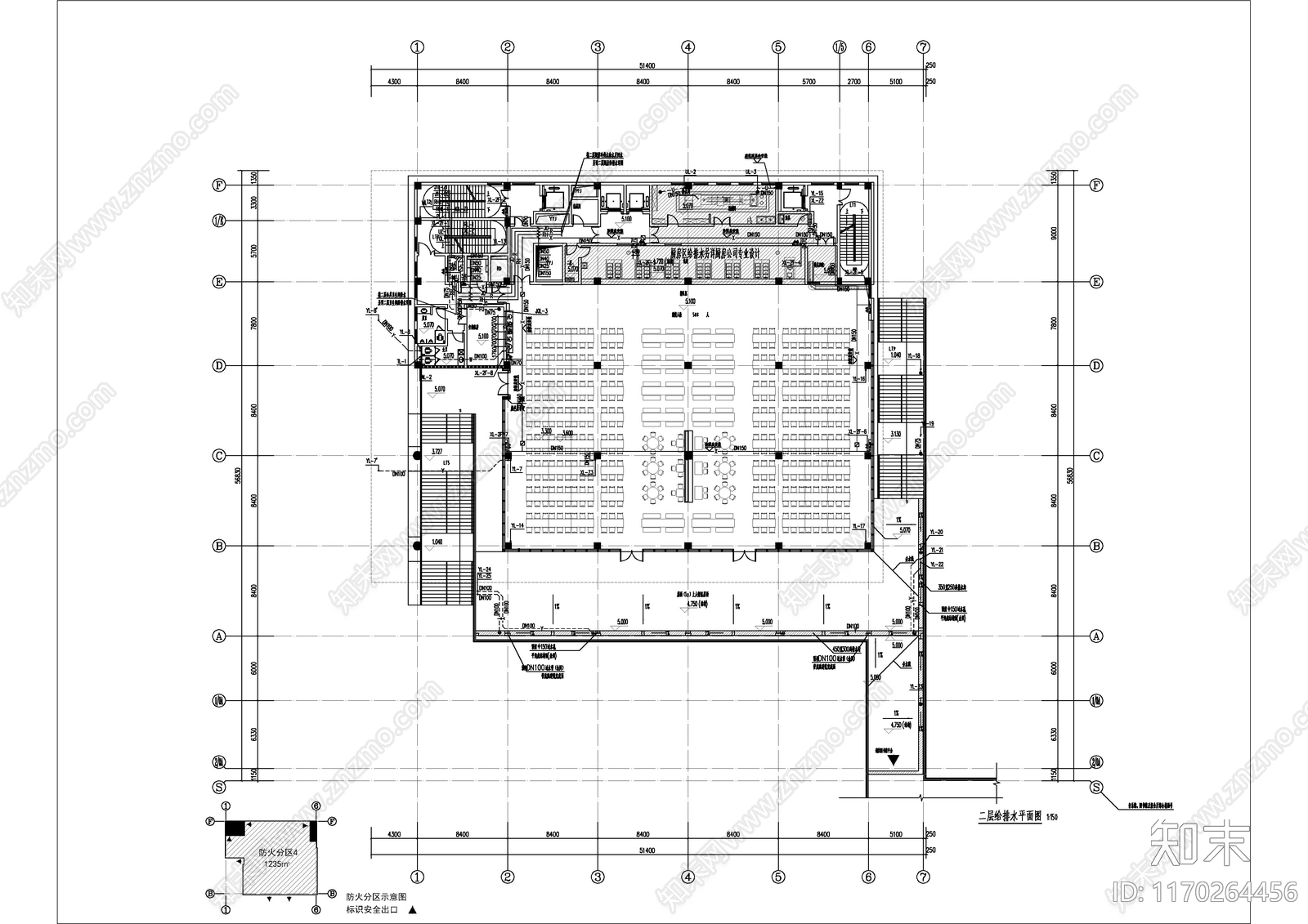 给排水图cad施工图下载【ID:1170264456】