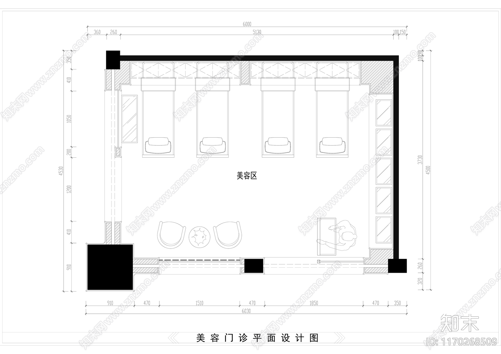 现代整体家装空间cad施工图下载【ID:1170268509】