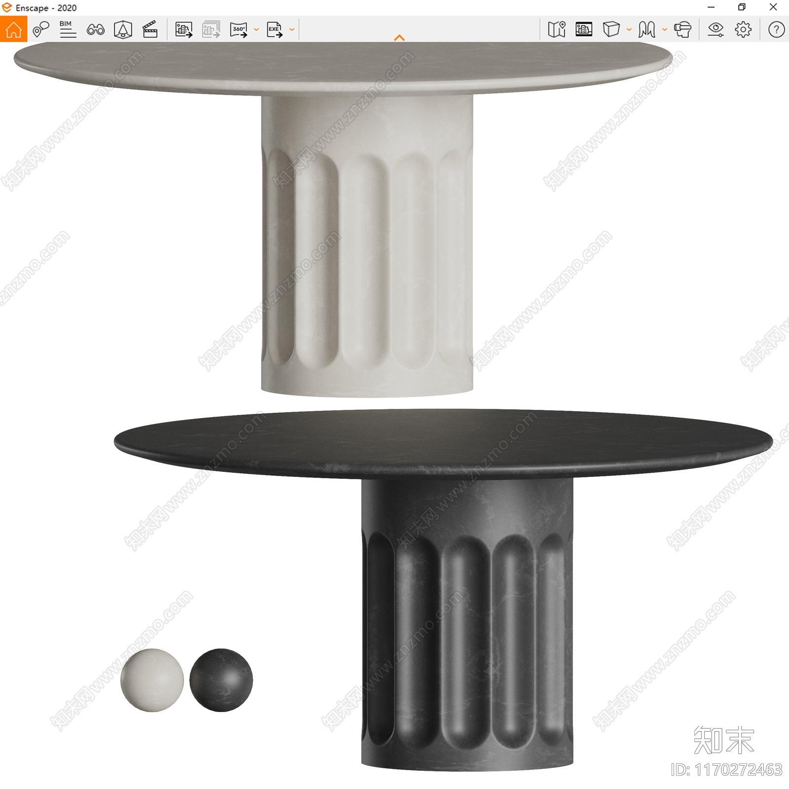 现代餐桌SU模型下载【ID:1170272463】