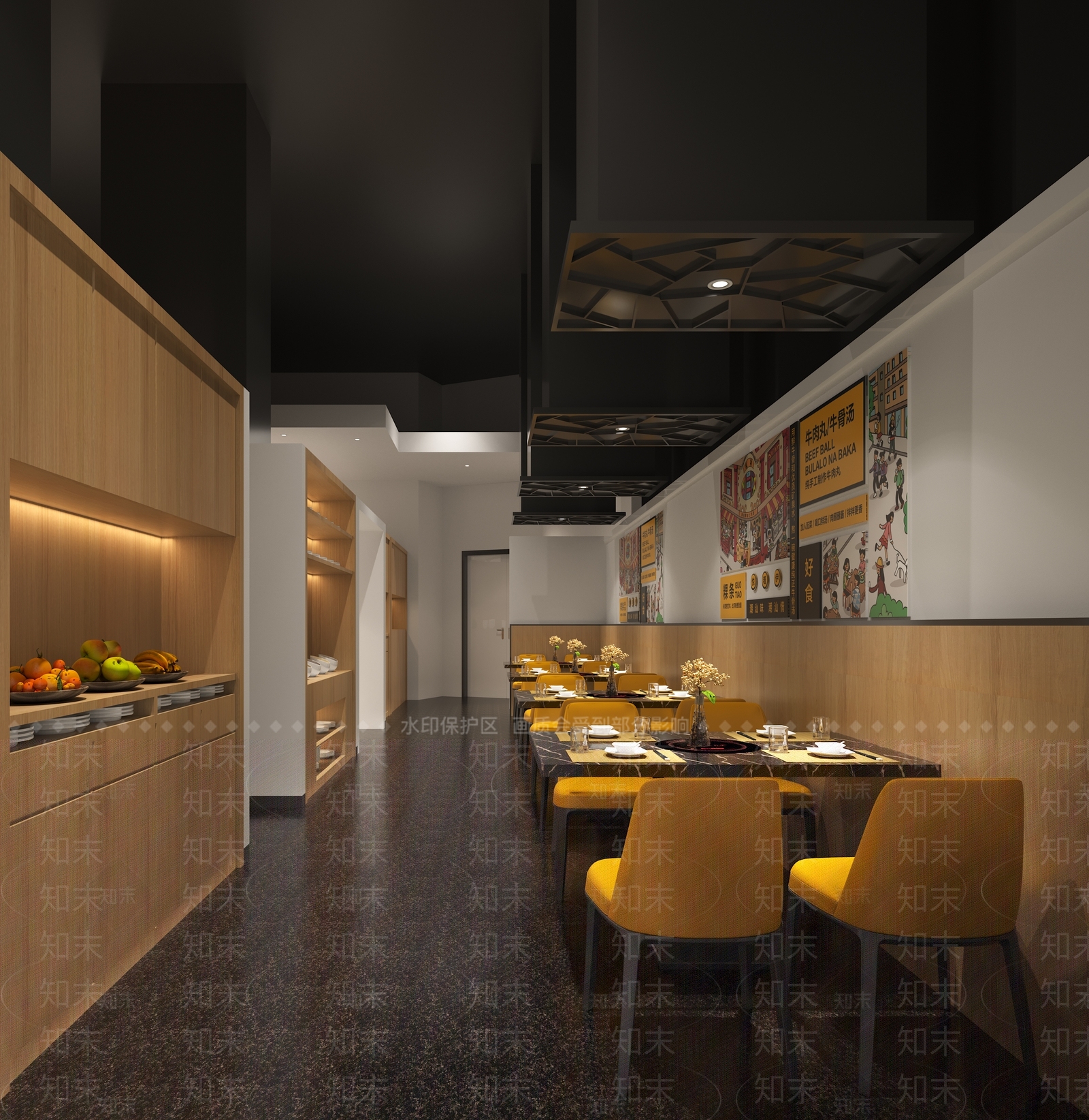 工业新中式火锅店3D模型下载【ID:1170274587】