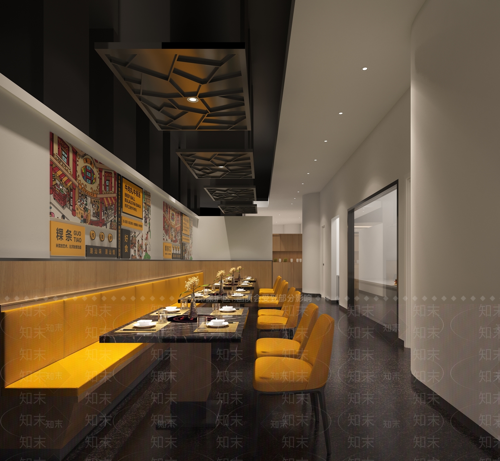 工业新中式火锅店3D模型下载【ID:1170274587】