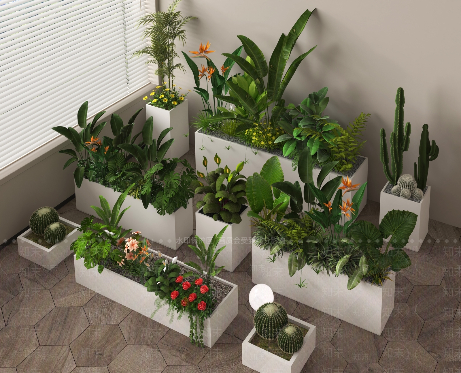 植物组合SU模型下载【ID:1170275462】