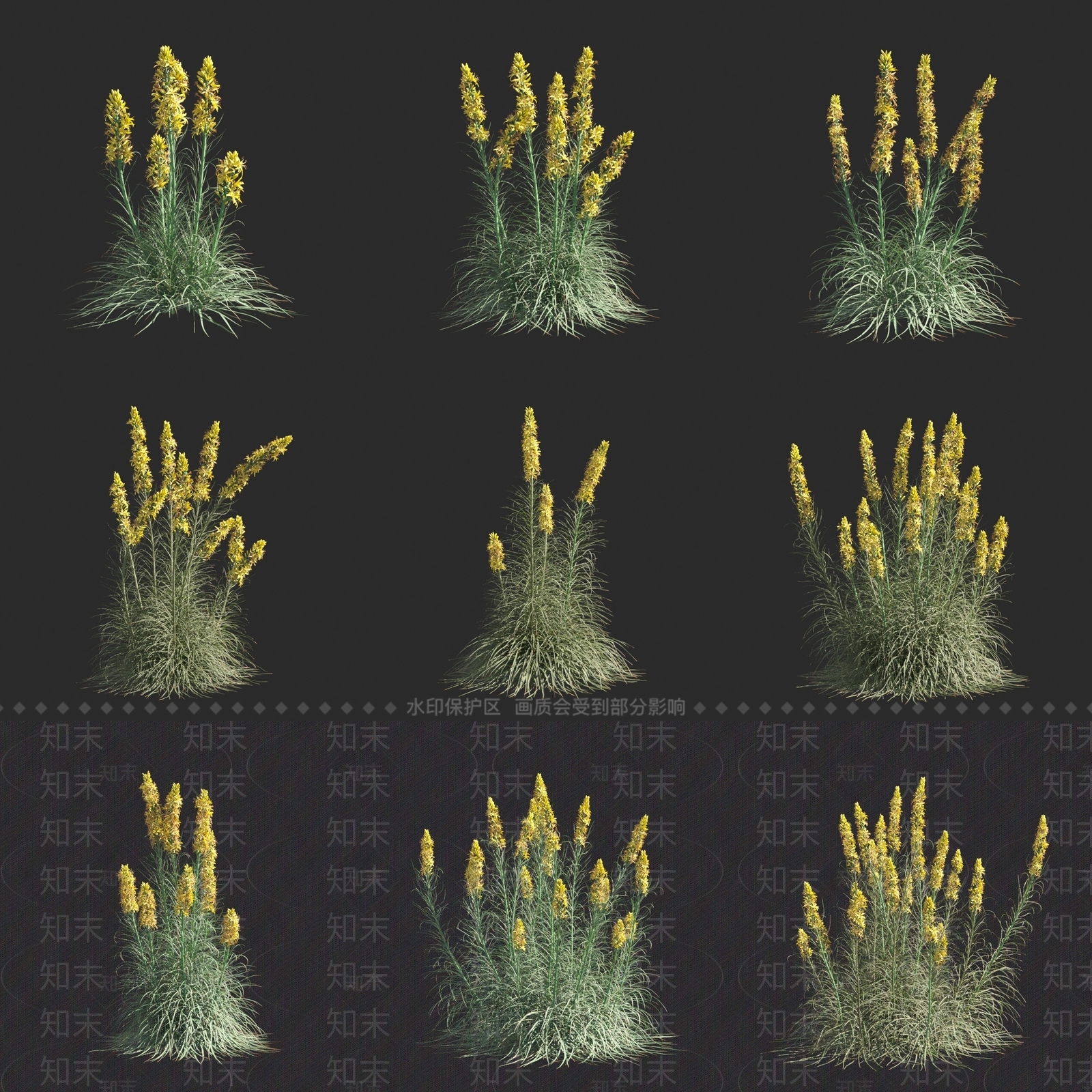 花草组合3D模型下载【ID:1170276576】