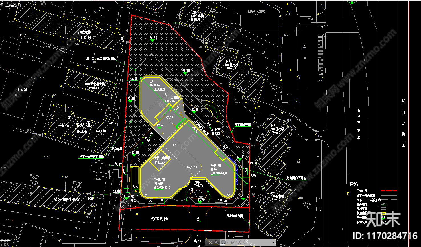 现代办公楼建筑cad施工图下载【ID:1170284716】