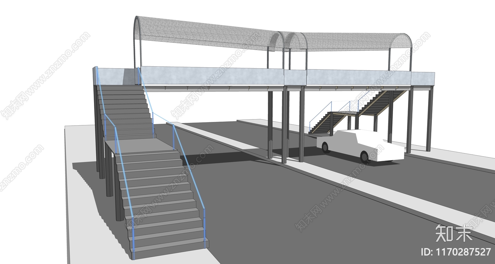 现代天桥SU模型下载【ID:1170287527】